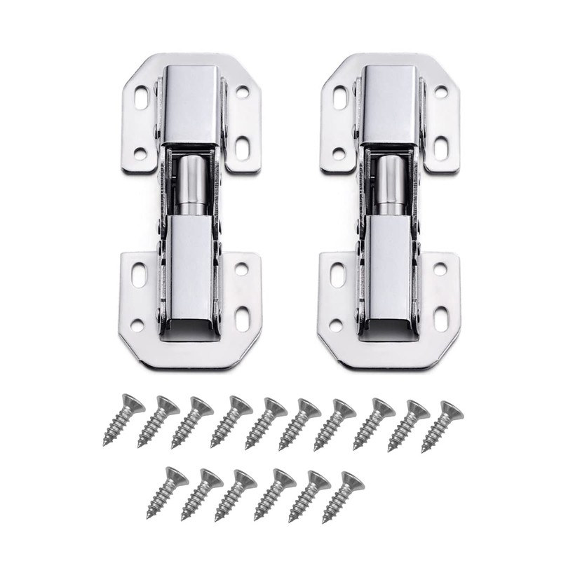Qrity 4 PCS Kitchen Cabinet 90° Door Hinges Concealed Cupboard