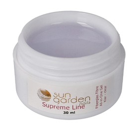 UV ALL IN ONE Fiberglas Gel KLAR 30 ml Supreme Line â Finishgel Aufbaugel Haftgel â Shine Top Coat UV/LED 1-Phasengel