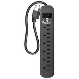 Koblenz Regleta Multicontacto con Supresión de Picos, Conector Multiple con 6 Contactos Regulados, Extensión de 45 cm, 440 Joules de Protección, para Oficina, Hogar, Dormitorio SS-440 C