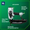 Metabo HPT Finish Nailer with Air Duster, Pro-Preferred Pneumatic Power
