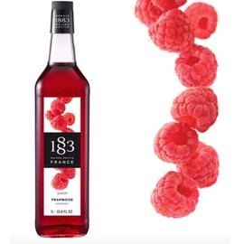 1883 Maison Routin - Raspberry Syrup - Made in France - Pet Bottle | 1 Liter (33.8 ounces)