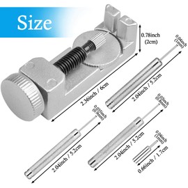 Watch Link Removal Tool Kit, Cridoz Watch Pin Removal Tool with 12pcs Replacement Pins and 3pcs Pin Punches for Watch Band Remover, Watch Bracelet Sizing, Watch Strap Adjustment and Watch Repair