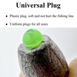 50 Pcs Openings Weights, Small Round Sea Fishing Weights Anti Rust Sinkers for Saltwater Freshwater River Carp Fishing, 2g