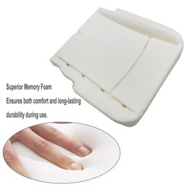 GXARTS Driver Side Bottom Replacement Perforated Leather Seat Cover Tan & Foam Cushion Compatible with Dodge Ram 1500 2500 3500 4500 5500 2009 2010 2011 2012