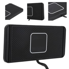 Zopsc Almohadilla de Carga Inalámbrica, Almohadilla de Carga Rápida de 15 W con Antideslizante para Automóviles, Cargador Inalámbrico Portátil de Reemplazo de Almohadilla de Cargador