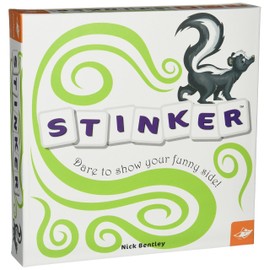 FoxMind Games: Stinker, Word Game, Party Game Where The Goal is Laughter, 200 Hilarious Questions, for 3 to 6 Players, Ages 10 and Up