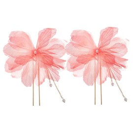 SAFIGLE 2pcs Vintage Floral Hair Sticks Elegant Flower Hairpins for Weddings Parties and Evening Events Unique Design Hair Bun Accessories Sturdy Construction for Lasting Beauty