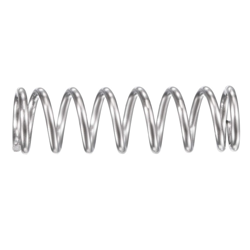 sourcing map 5pcs Compression Spring Stainless Steel 304 9 mm