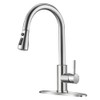 Brushed Nickel Kitchen Faucets with Pull Down Sprayer Kitchen Sink