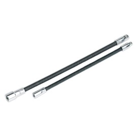 Sealey Ak7342 Flexible Extension Adaptor Set 2Pc 1/4Sq X 254Mm and 3/8Sq X 305Mm