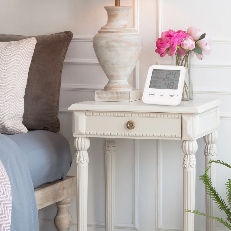 Room Thermometer 3.7in LCD Display High Accuracy Comfort Level Indicator