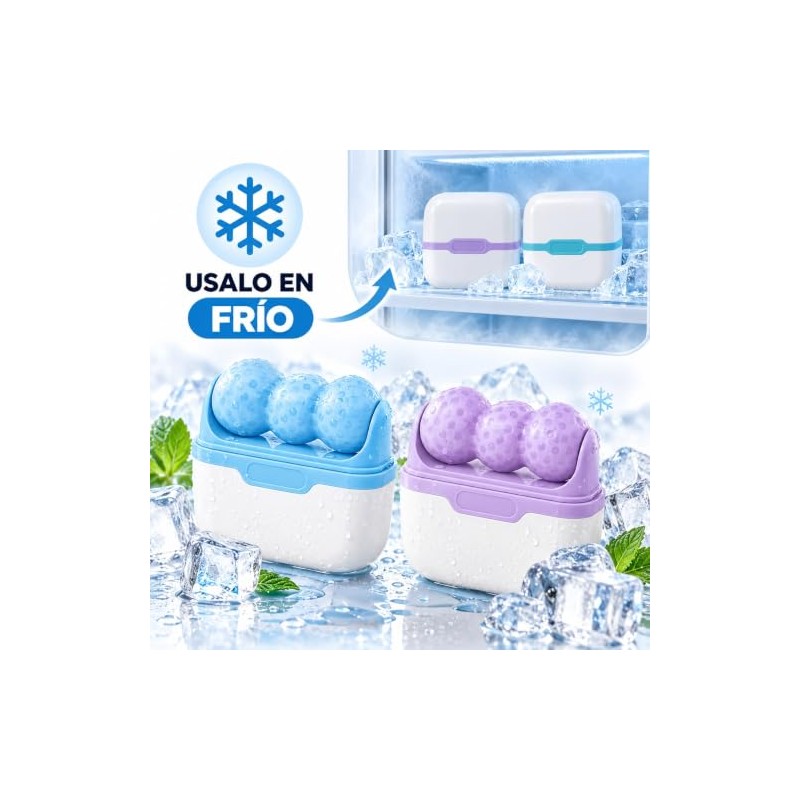 Rodillo de Hielo Facial para Cara y Ojos (morado)