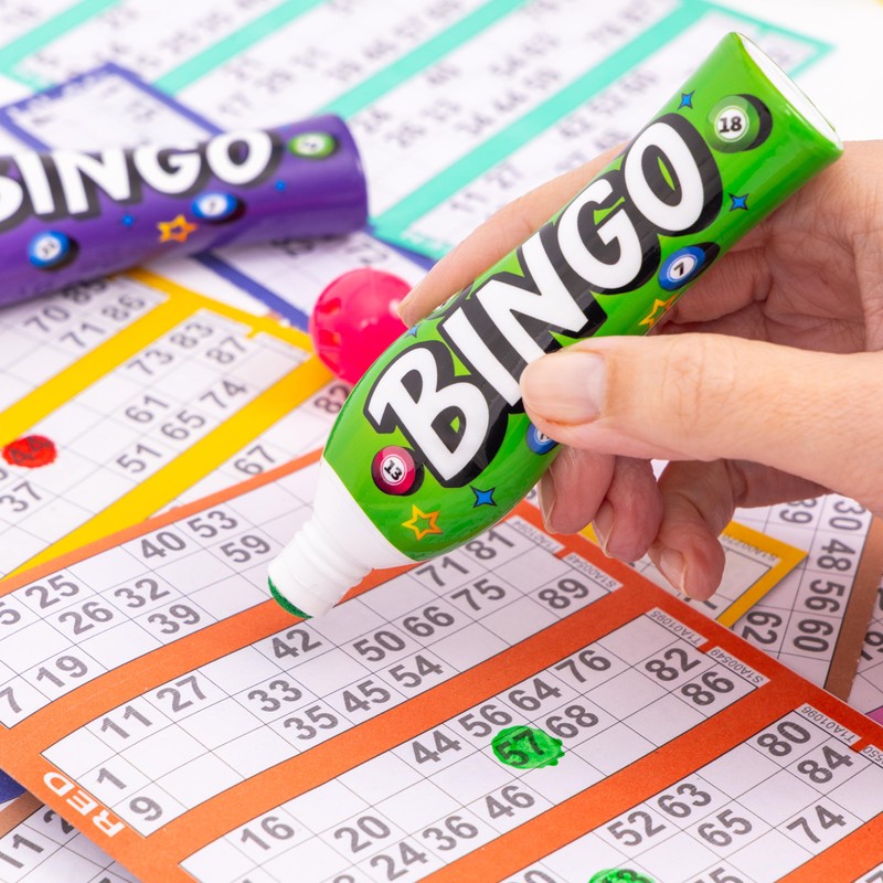 evelay Bingo Dabbers Pack of 6 | Mixed Colour Felt