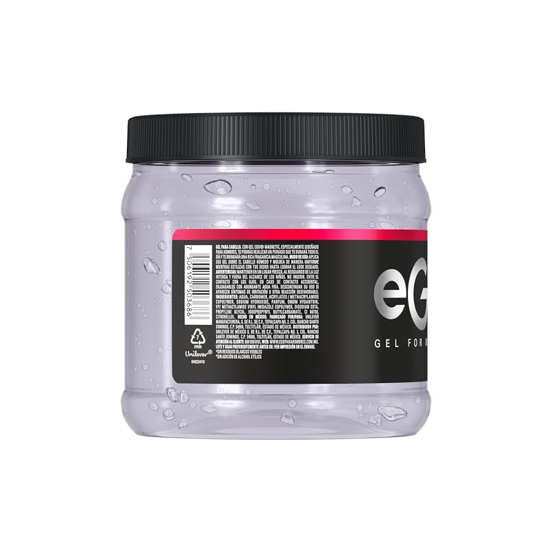 eGo Gel Cabello Diez, Gris, 950 ml