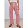 PLNOTME Womens Baggy Barrel Horseshoe Jeans Wide Leg Patchwork Low