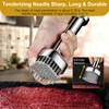 Meat Tenderizer Tool, with 28 Sharp Needles Retractable Safety Guard