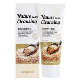 Foodaholic Nature Foam Cleansing 150ml / Brown Rice / 푸드어홀릭 네이처 폼 클렌징 150ml  현미