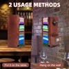 3 in 1 Wall Mounted Wooden Can Cooler Holder with