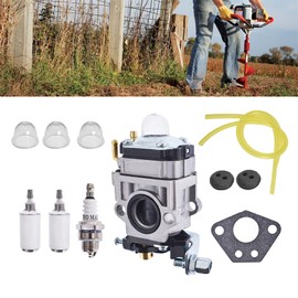munirater Carburetor Kit with Gasket Replacement for Earthquake E43 E43WC E43CE Auger MC43 MC43E MC43CE Chainsaw 300486