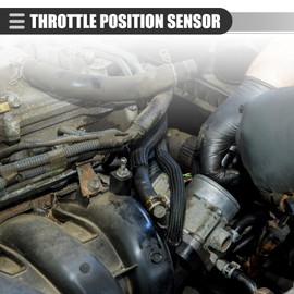 X AUTOHAUX Throttle Position Sensor, for Hyundai I10 1st Generation 1.0 1.1 Petrol, Plastic, No.35170-02000, Black