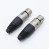Xilaghy 4-Pin XLR Cable Connector XLR 4 Pin Female Plug