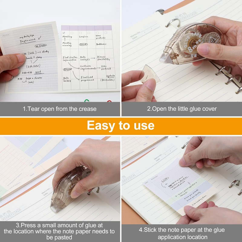 Post It Notes, 2 Pack Sticky Notes Record Cards with