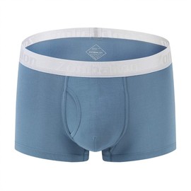 ZONBAILON - Calzoncillos tipo calzones para hombre, 1 paquete: azul claro-02 (bragueta abierta), X-Large