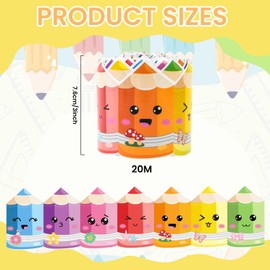 65.6ft Colorful Pencil Bulletin Board Borders, Back to School Bulletin Board Decorations Pencil Paper Cutouts Classroom Borders Trims for Display Wall Blackboard Decor