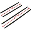 NLQR 4Pcs Outer Door Window Weather Strip Sweep Molded Trim