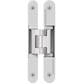Object Door Hinge Concealed for Room Doors Door Hinge Simonswerk Tectus TE 240 Silver Anodised Load Capacity up to 60 kg Band 3D Adjustable Made in Germany 1 Piece Invisible Door Hinge