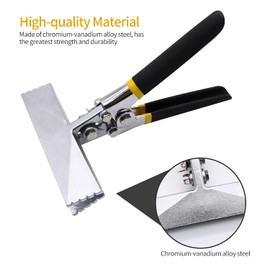 Hand Seamer, 6in Straight Jaw Sheet Metal Bender Tools, Sheet Metal Seamer Form Edge Seamer Seaming Plier with Ergonomic Handle, for Bending and Flattening Sheet Metal Hand Tool