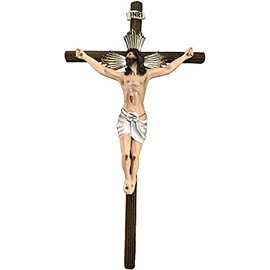 Jesus Christ Cross New Material Resin 19"