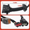 AL3Z14631AAA Rear-Left Driver-Side Door Harness with Rear Heated Seats Compatible