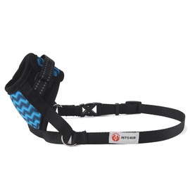 PET'S HUB Adjustable Dog Muzzle, Soft & Breathable, Prevents Biting & Barking, Training Mask, Allows Panting & Drinking for Small, Medium, and Large Dogs (Blue, Medium)
