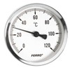 100mm 0-120C Thermo Water Oil Temperature Gauge 1/2 inch Rear