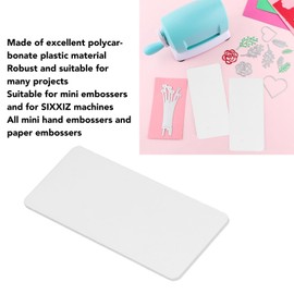 Die Cut Machine Cutting Pads, Mini Standard Polycarbonate Plastic Plates Die Cutting Machine for Embossing Craft, Mini Die Cutting Machine(4 pcs)