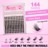 AILAISHI Lash Clusters Kit, DIY Cluster Eyelash Extensions 5‑18mm,144pcs Fluffy