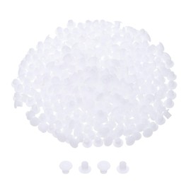QUARKZMAN Pack of 350 Plastic Hole Dowels Screws Caps Covers 5 mm (3/16 Inch) Decorative Thread Screws Cover Furniture Screws Cover for Cupboard Bookshelf White