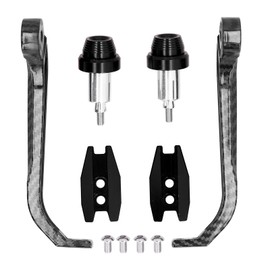 Motorcycle Handlebar Guard Carbon Fiber Style Aluminium Alloy Universal 22mm/0.87inBlack