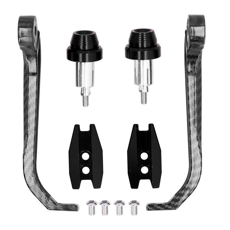 Motorcycle Handlebar Guard Carbon Fiber Style Aluminium Alloy Universal 22mm/0.87inBlack