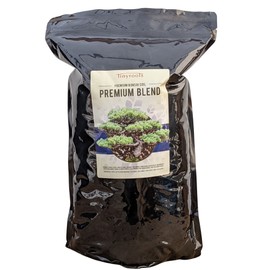 Bonsai Outlet Premium Bonsai Soil - Tinyroots 2.5 Gallon Bag of Soil Blend for Finished Bonsai, Ideal for Water Retention and Root Development, Made from Genuine Akadama, Red Lava Rock and Pumice