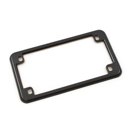 Gloss Black Motorcycle License Plate Frame