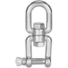 Semptec Urban Survival Technology Rope swivel: swivel for hanging chairs, made of stainless steel, up to 500 kg (stainless steel rope swivel, double swivel swivel, hammock)