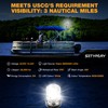 24 Inches Stern Light Boat Anchor Light LED, Marine Navigation
