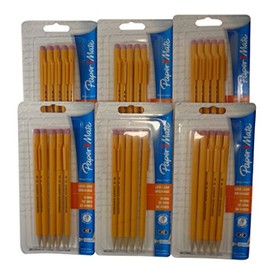 Papermate 3037631PP SharpWriter Mechanical Pencils, Twistable Tip, 0.7 Mm, 6 Blisters of 6 Pencils, Total 36 Pencils