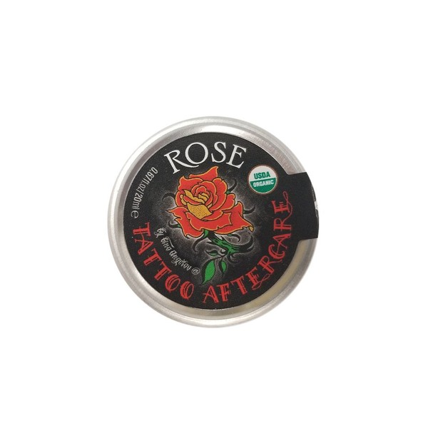 USDA Organic Rose Tattoo Aftercare - with Bulgarian Rose Oil - 20ml/0.67fl.oz.