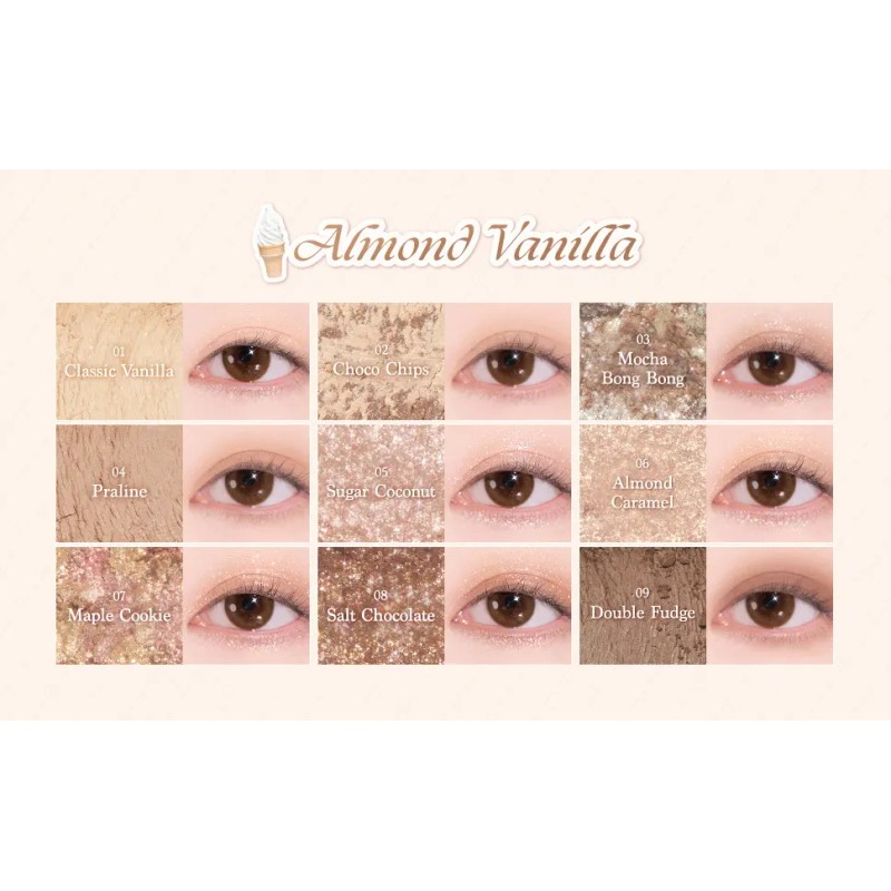 Paleta De Sombras Helado Nueva De 9 Colores