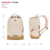 SwissGear Cecil 5505 Laptop Backpack, Cream/Warm Sand, 18-Inch