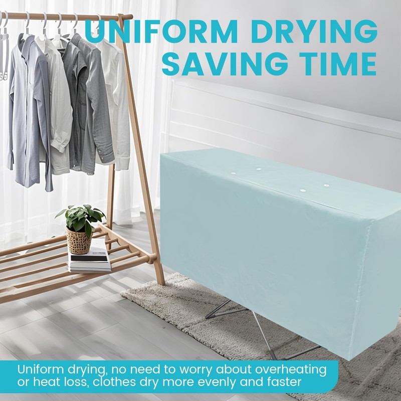 Heated Clothes Airer Drying Cover Electric Heated Folding Clothes Dryer