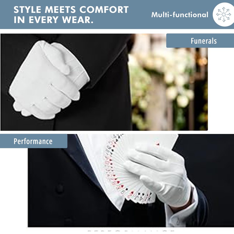 THE MASONIC COLLECTION - 100% Soft Leather Gloves - White